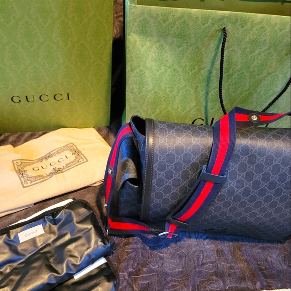 Gucci Bags Gucci Gg Monogram Diaper Bag Poshmark